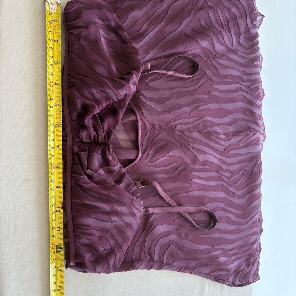 Victoria’s Secret Very Sexy Burnout Velvet Babydoll Camisole M Purple Silk Blend - Picture 9 of 14